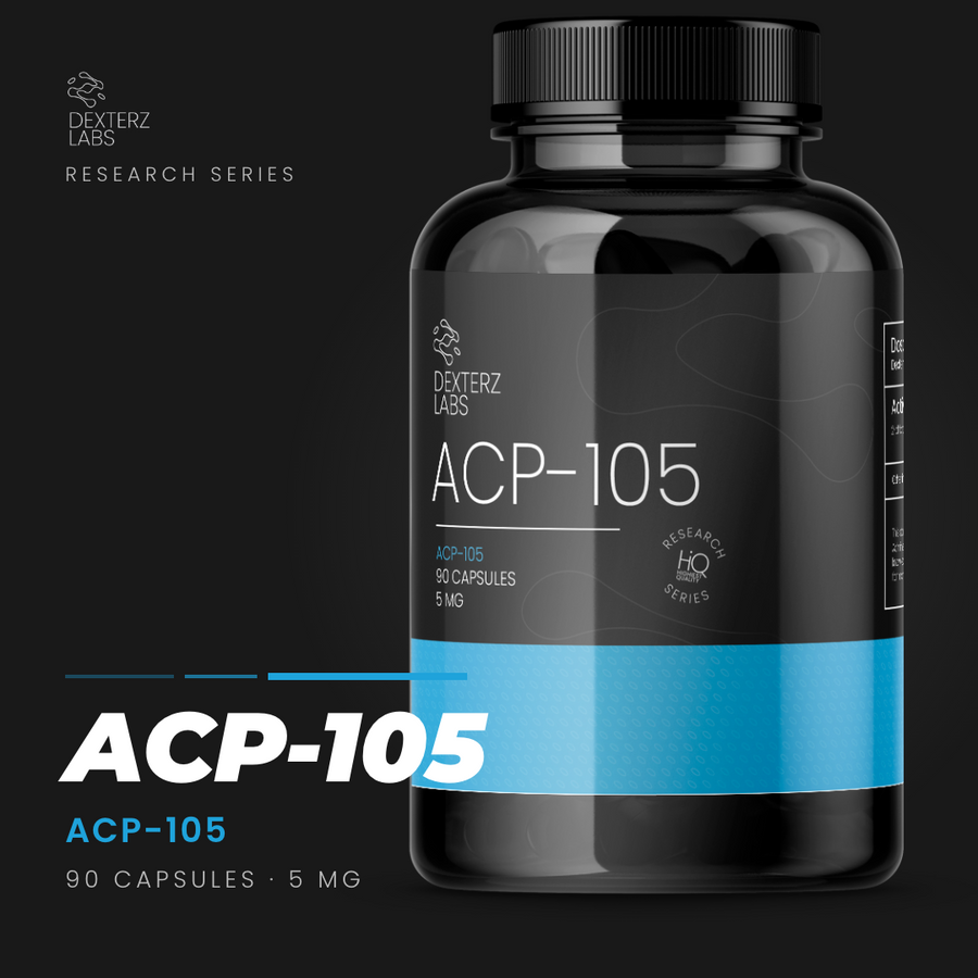 Dexterz Labs ACP 105 5mg 90 Capsules - product bottle with label