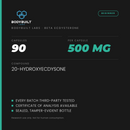 Bodybuilt Labs Beta Ecdysterone 500mg 90 Capsules - specification card
