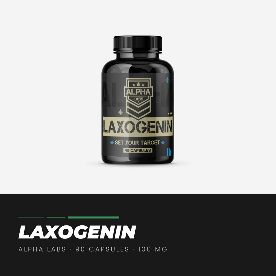 Alpha Labs Laxogenin 100mg 90 Capsules - product bottle with label