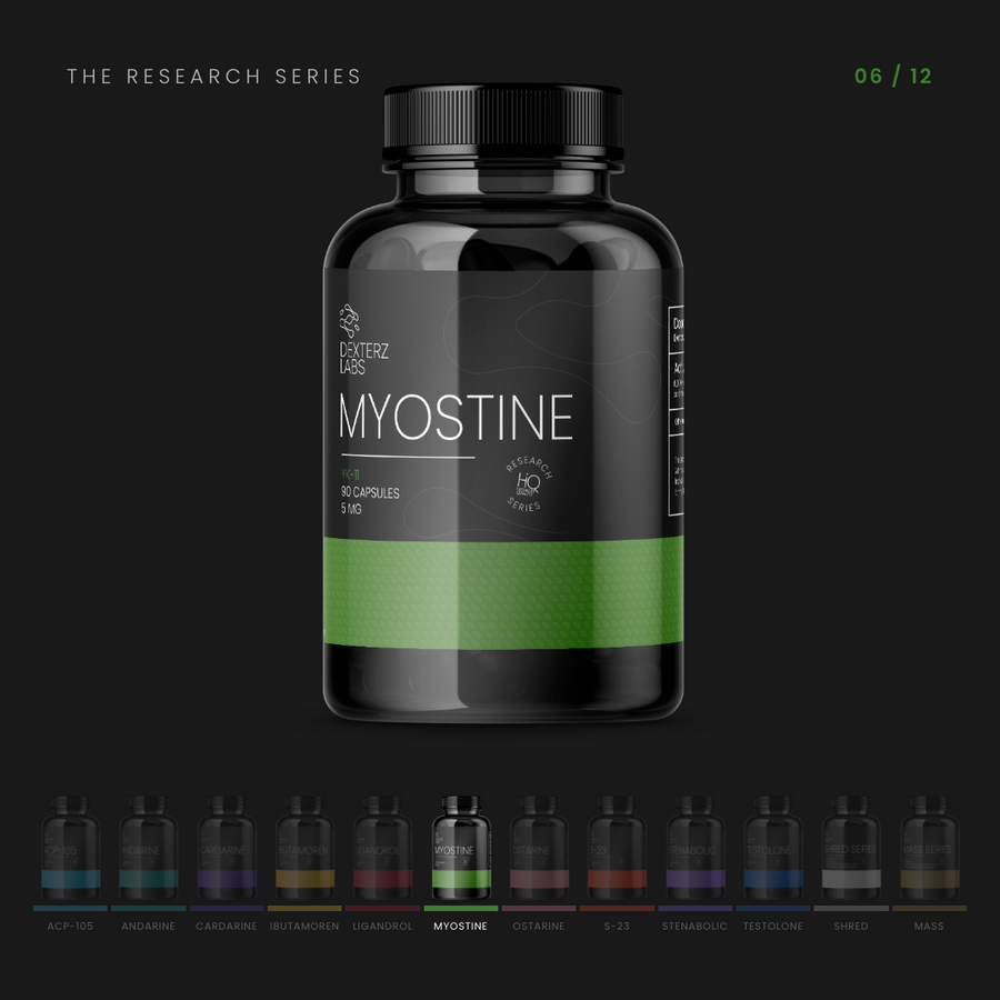 Dexterz Labs YK11 Myostine 5mg 90 Capsules - research series range