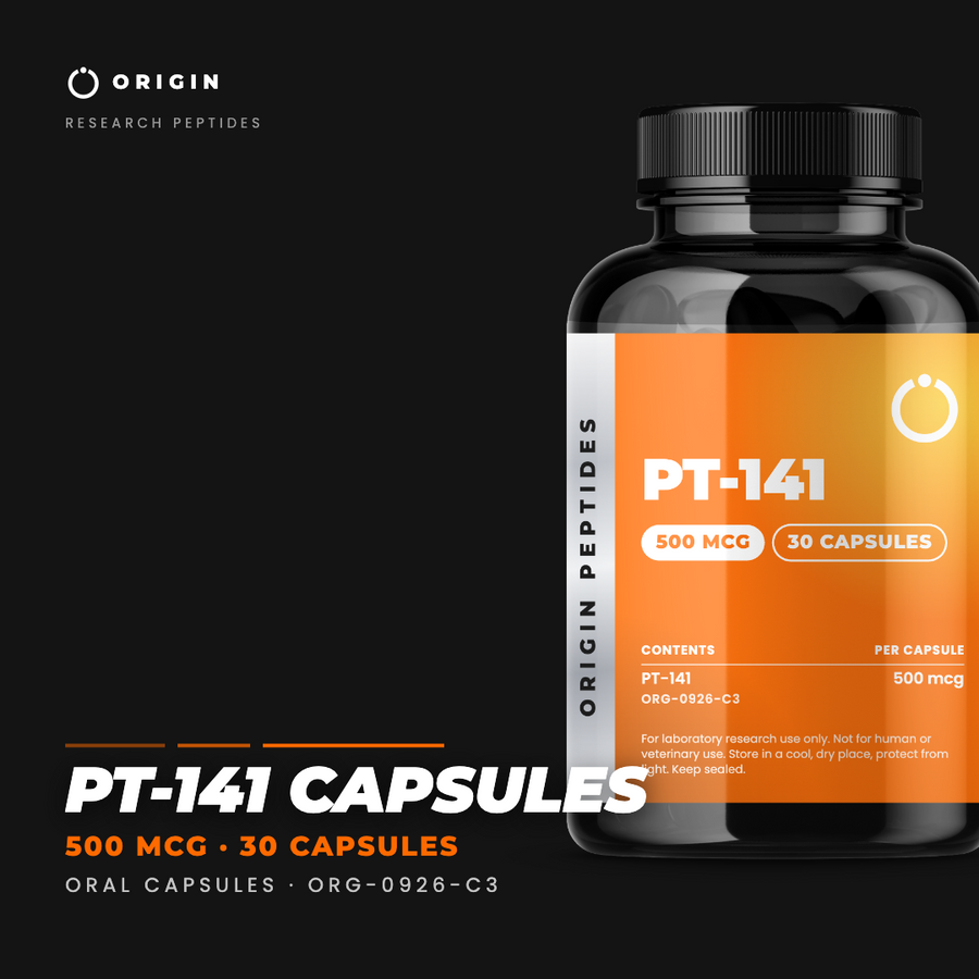 Origin Peptides PT-141 Capsules 500mcg 30 Capsules, Origin Peptides hero image