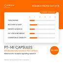 Origin Peptides PT-141 Capsules 500mcg 30 Capsules, research profile card scored out of 5