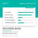 Origin Peptides Wolverine Blend 10mg Vial, research profile card scored out of 5