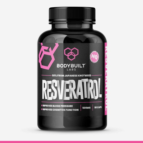 Bodybuilt Labs Resveratrol 500mg 90 Capsules - product bottle