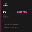 Bodybuilt Labs Resveratrol 500mg 90 Capsules - specification card