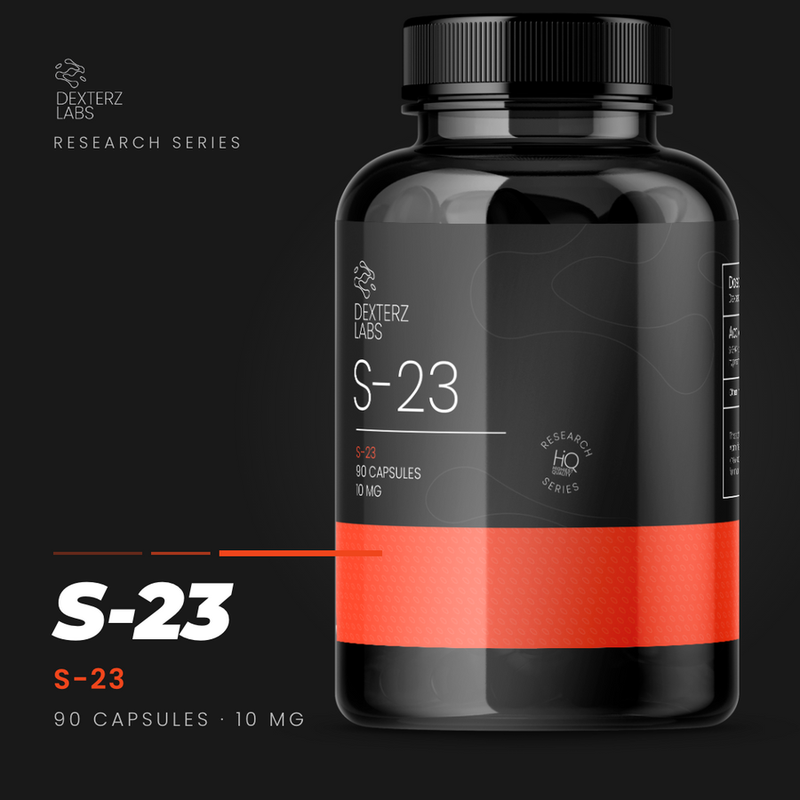 Dexterz Labs S23 10mg 90 Capsules - product bottle with label