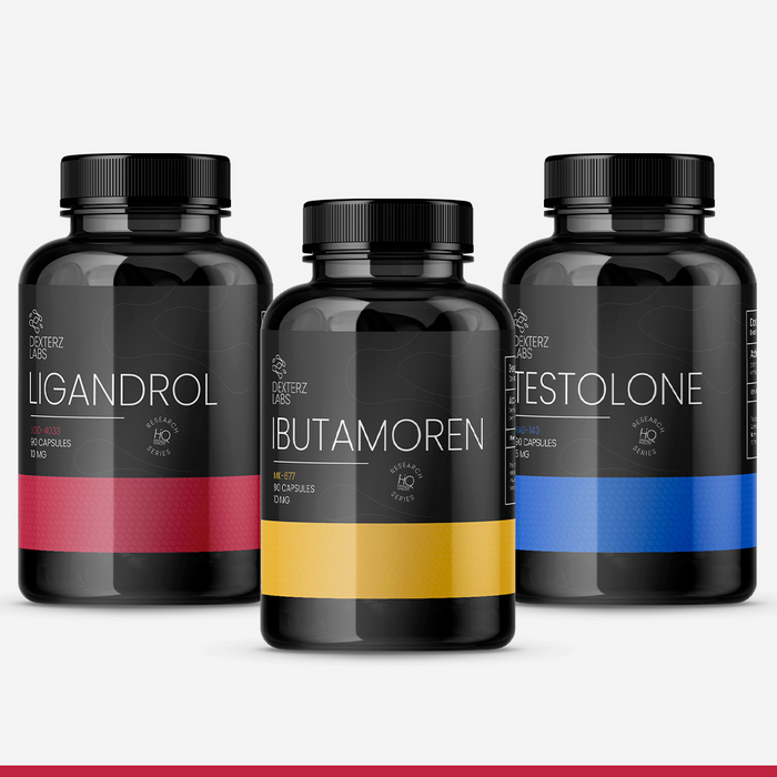 Dexterz Labs Intermediate Muscle Stack, research stack bottles (research use only)