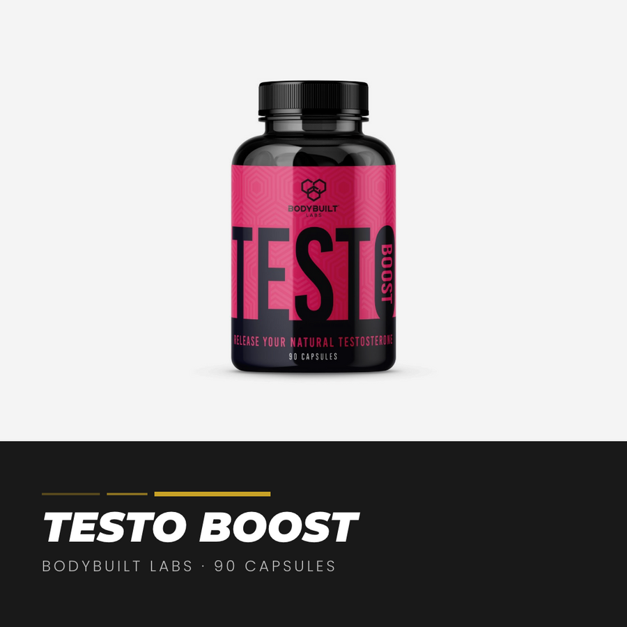 Bodybuilt Labs Testo Boost 90 Capsules - product bottle with label